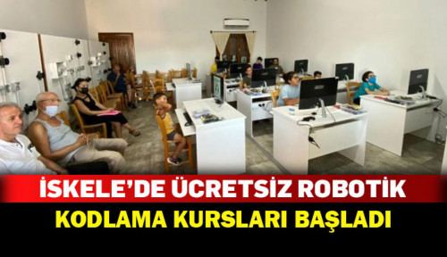İskele&rsquo;de &uuml;cretsiz robotik kodlama kursları başladı